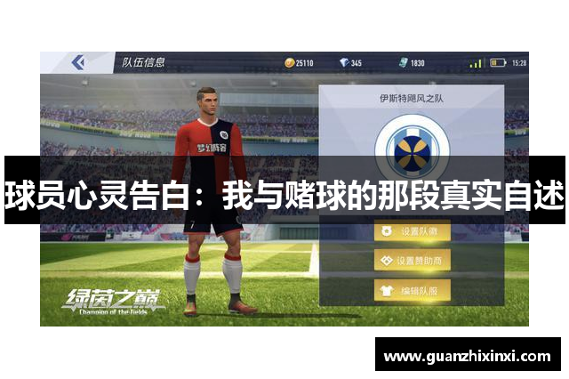 球员心灵告白：我与赌球的那段真实自述
